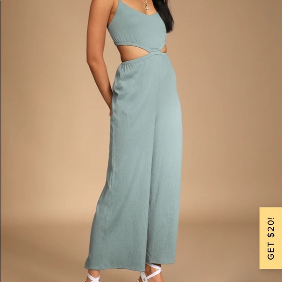 Lulus Blue Jumpsuit NWT - Picture 3 of 4